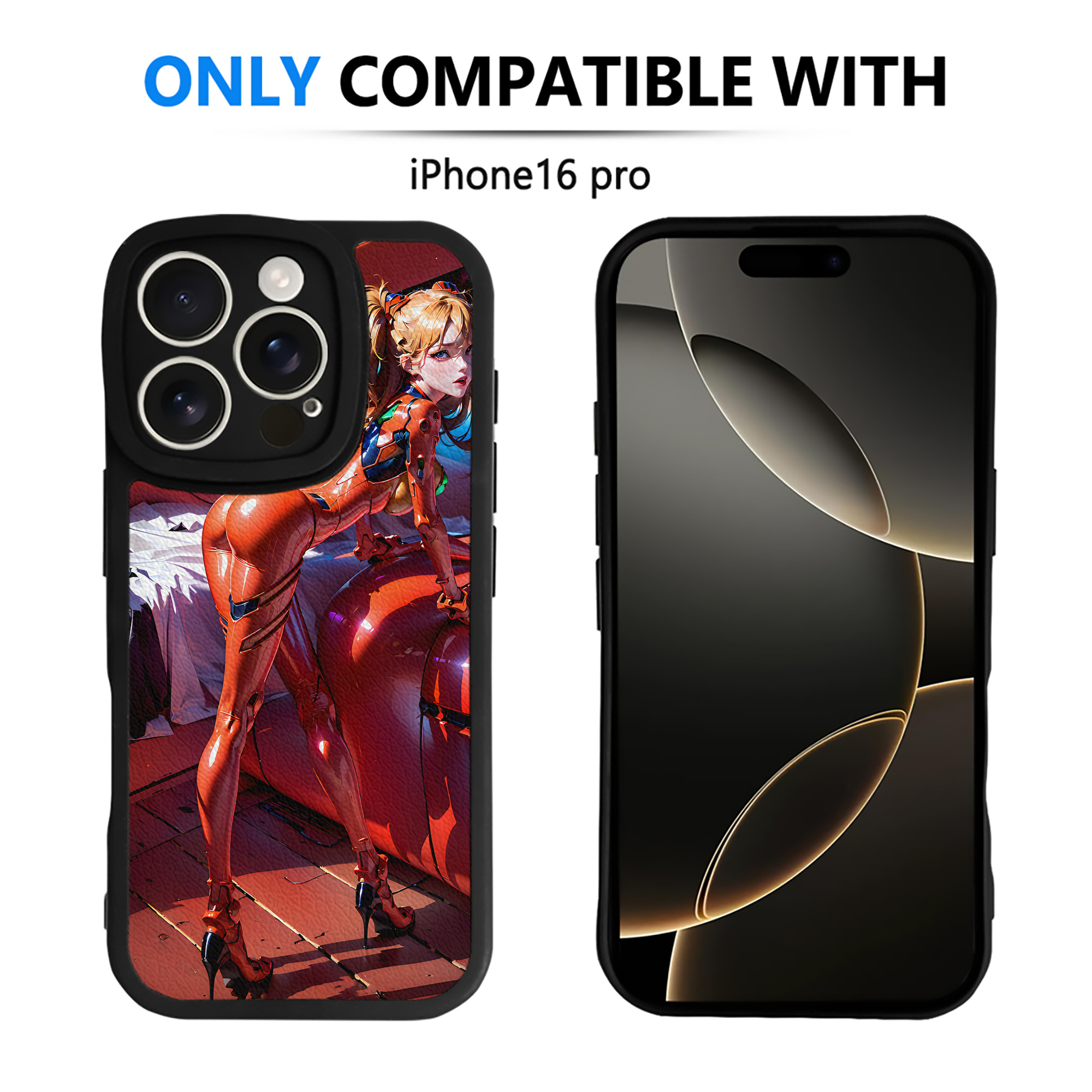 （画像用） EVA 新世紀エヴァンゲリオン 【iPhone 16シリーズ対応】シリコンスマホケース（レザー調） 材質：シリコン